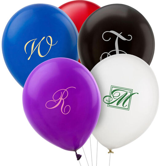 Design Your Own Single Initial Latex Balloons